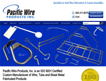 Tablet Screenshot of pacificwire.com